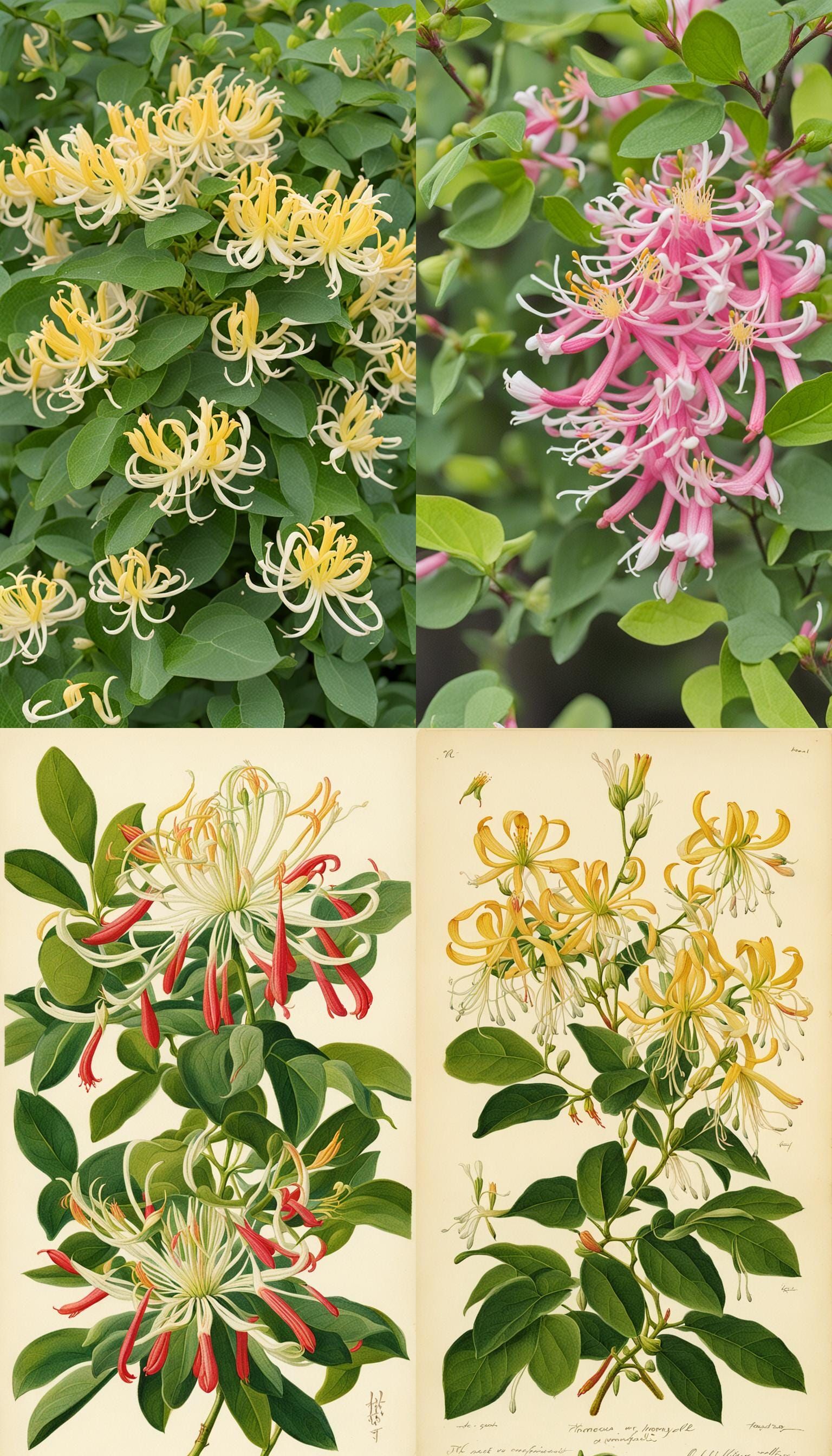 AI Generated Honeysuckle Plant