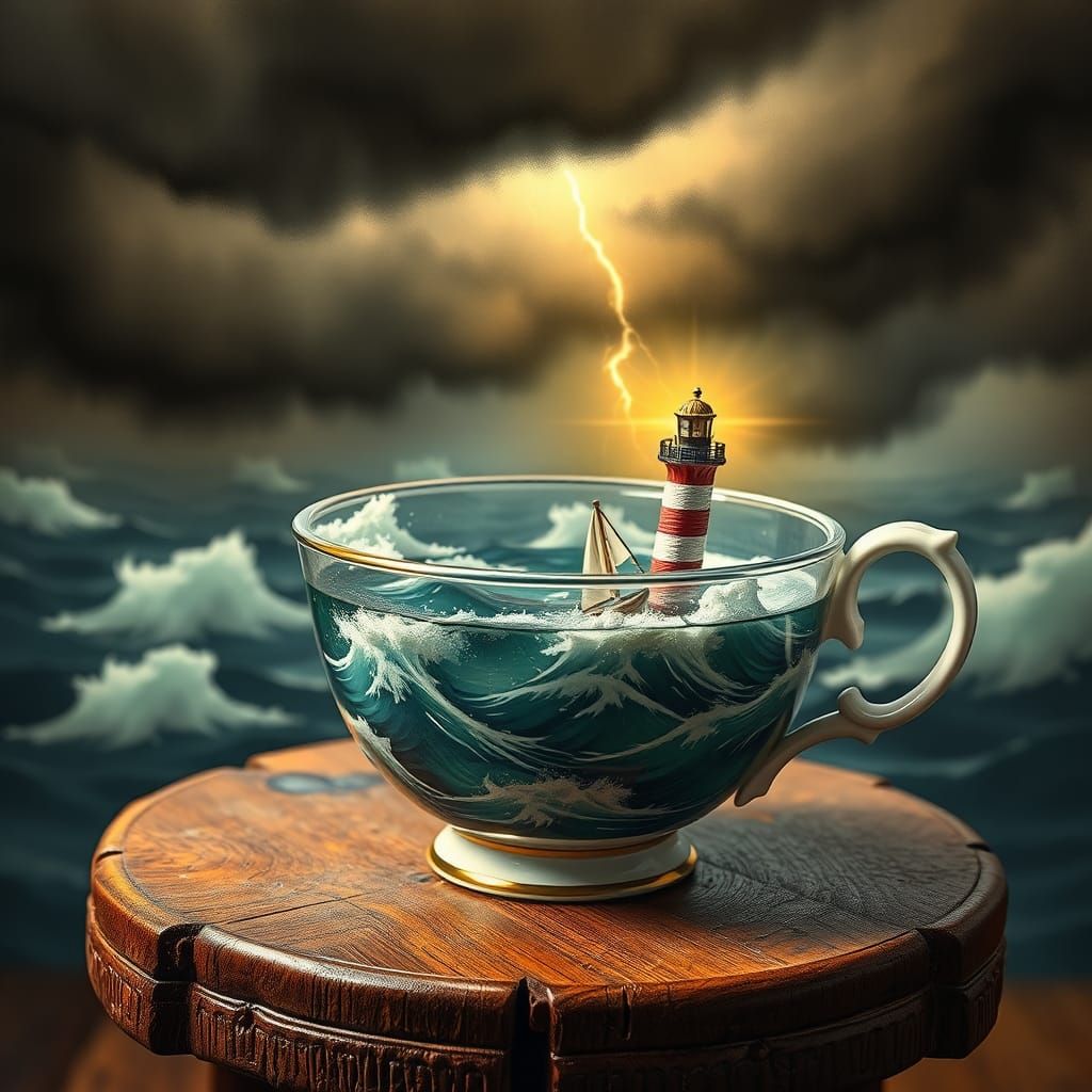 Tempest in a Teacup: A Miniature Ocean Storm