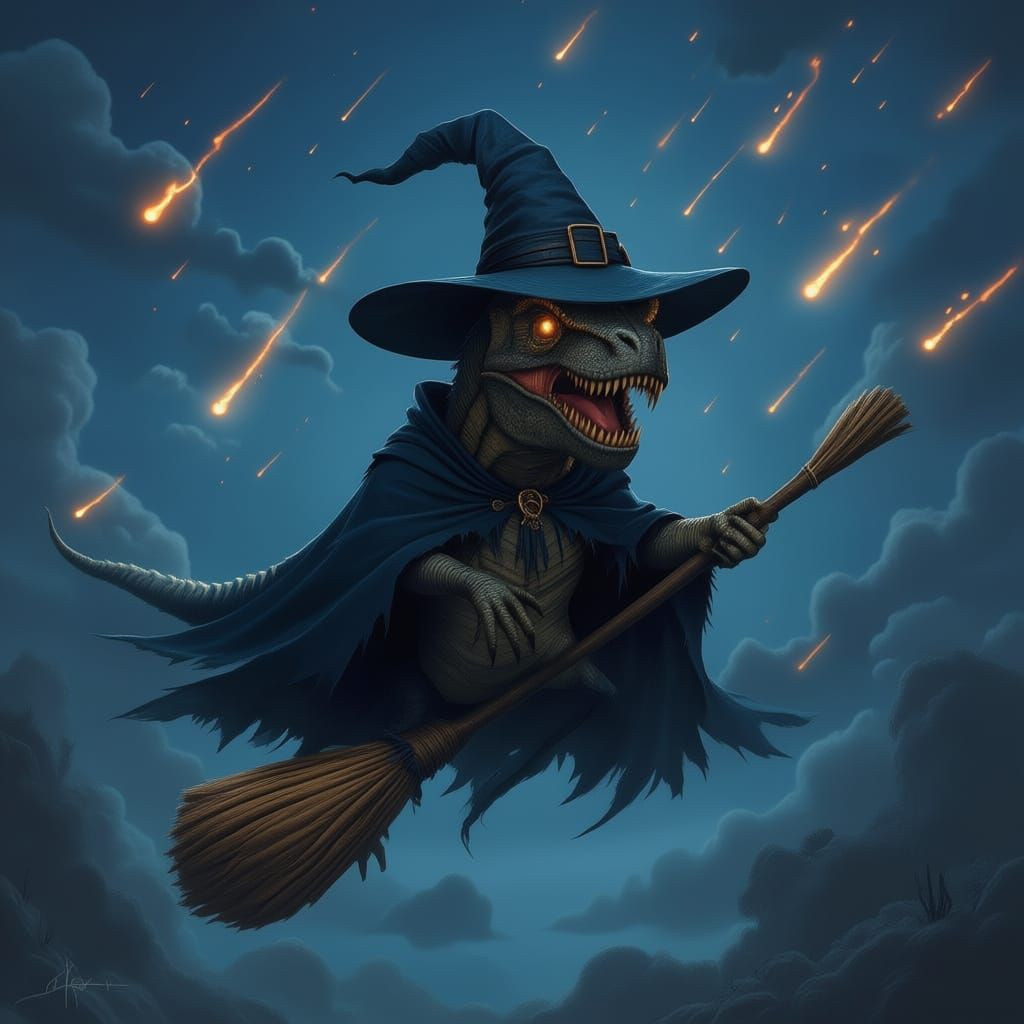 Scary Witchy T-Rex Roars