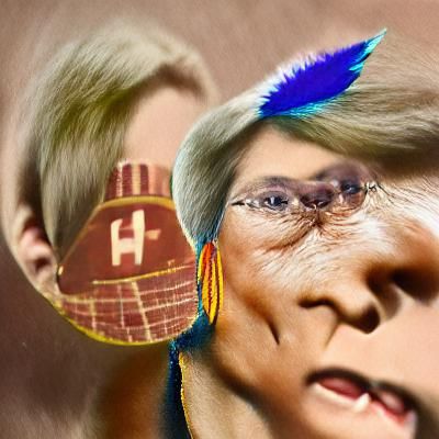 Elizabeth Warren Portrait in Digital Art Style