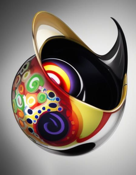 Surreal Googly Baseball Scene with Whimsical Twist