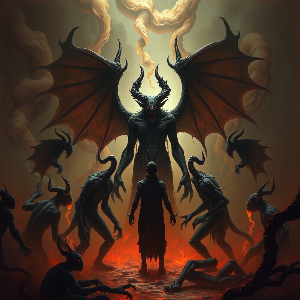 Demonic Gathering in a Mystical Realm