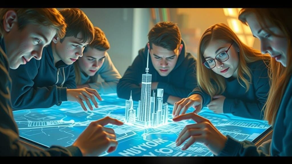 Teenagers Co-Creating a Futuristic Hologram of New York City