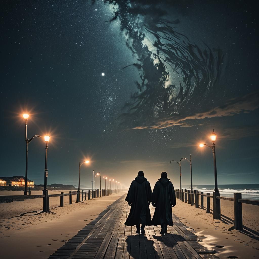 Dark Fantasy Boardwalk Concept Art