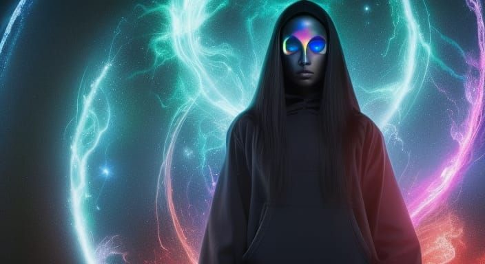 Telekinetic Girl Fighting Demons in Dark Fantasy Art