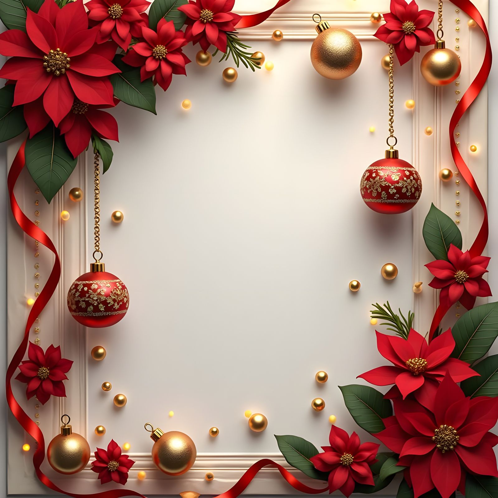 Christmas Card in a Festive Wonderland