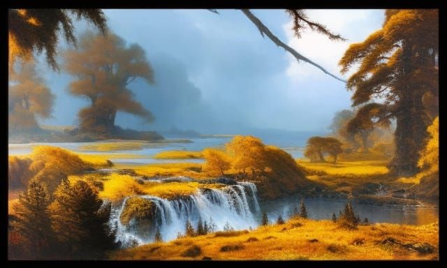 Ruined Tower in Haunted Forest: Dark Fantasy Art