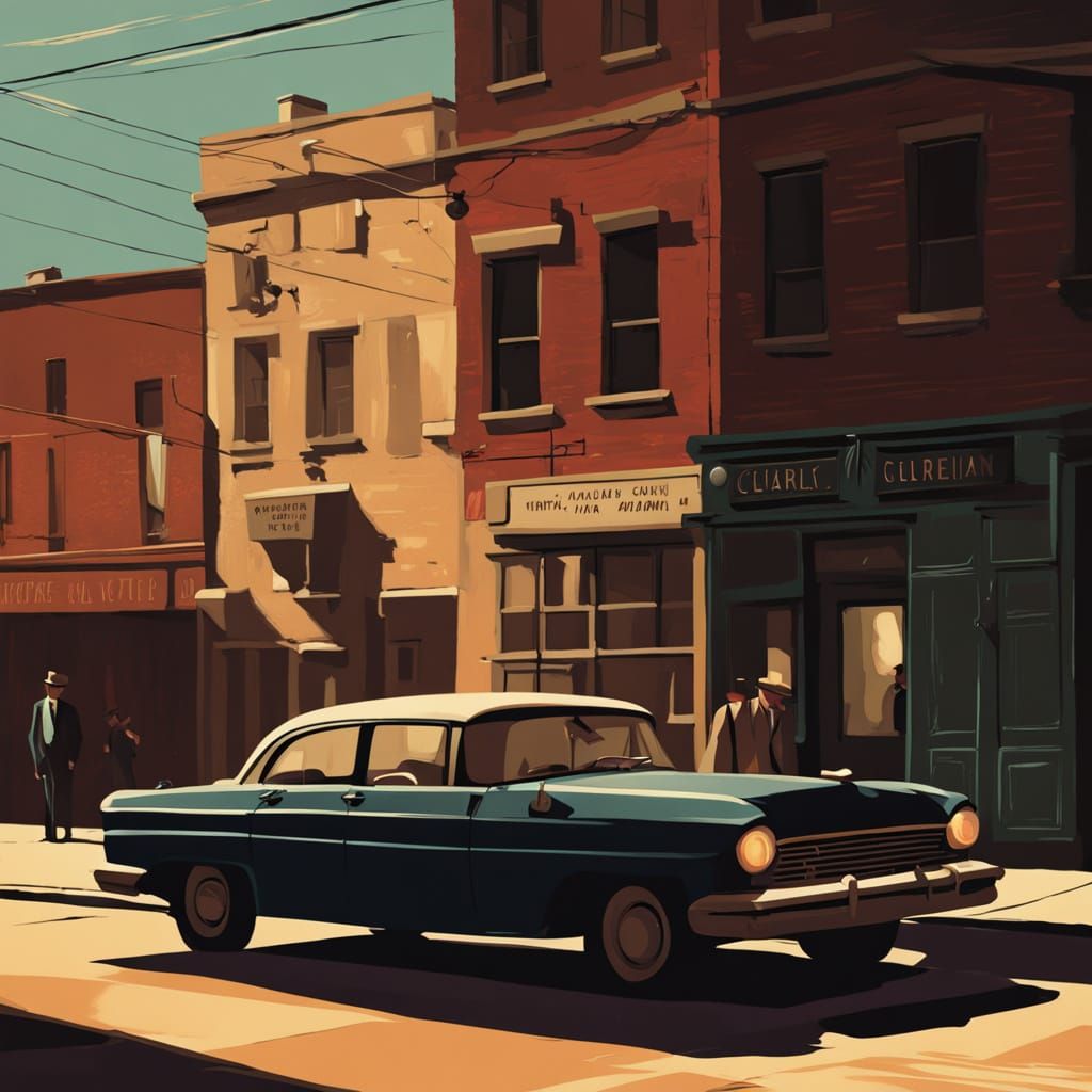 Mysterious Shell on Cobblestone Alley at Night