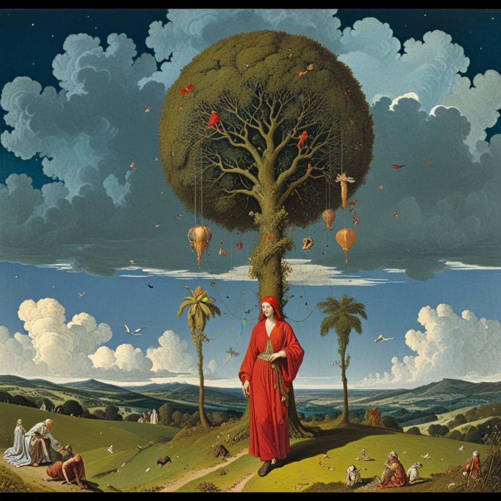 Romantic English Portrait of a Haunting Figure