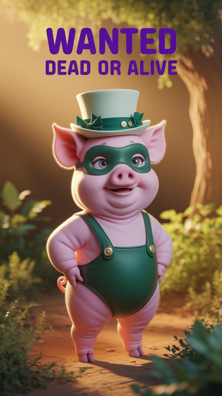 Chubby Pink Piglet Wanted in Forest Glade