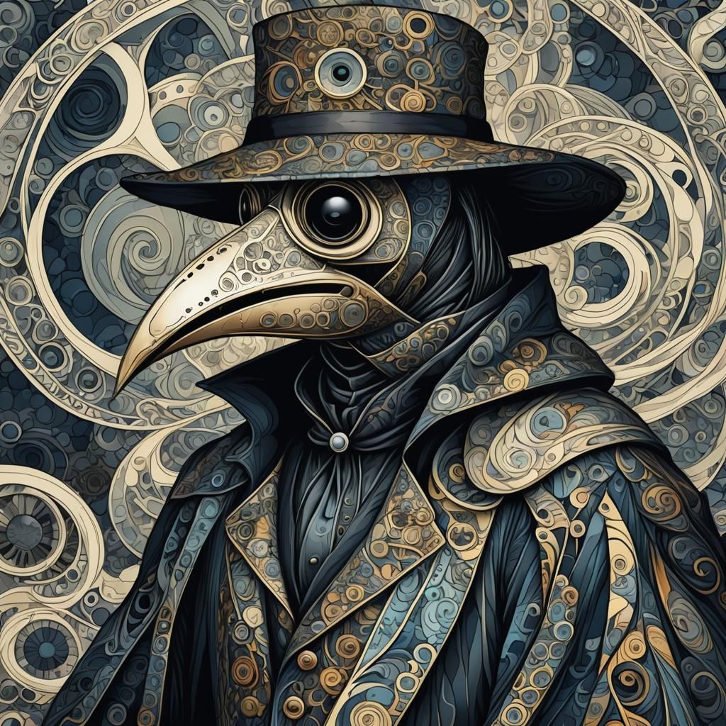 Van Gough style plague doctor