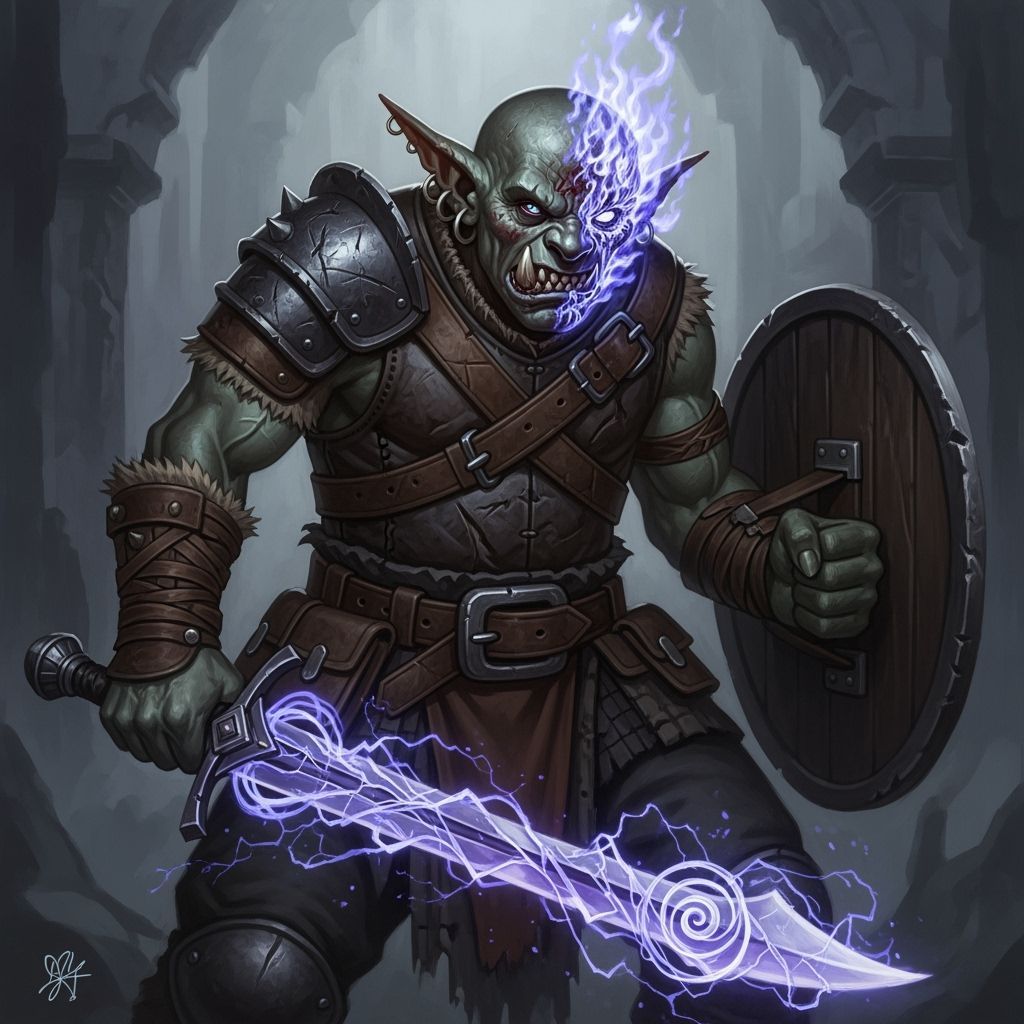 Goblin Warrior with Rift Energy Sword