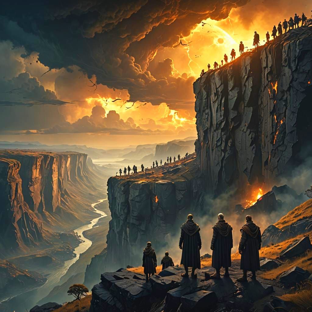 Ancestors Observe Earth's Destruction: Digital Matte Paintin...