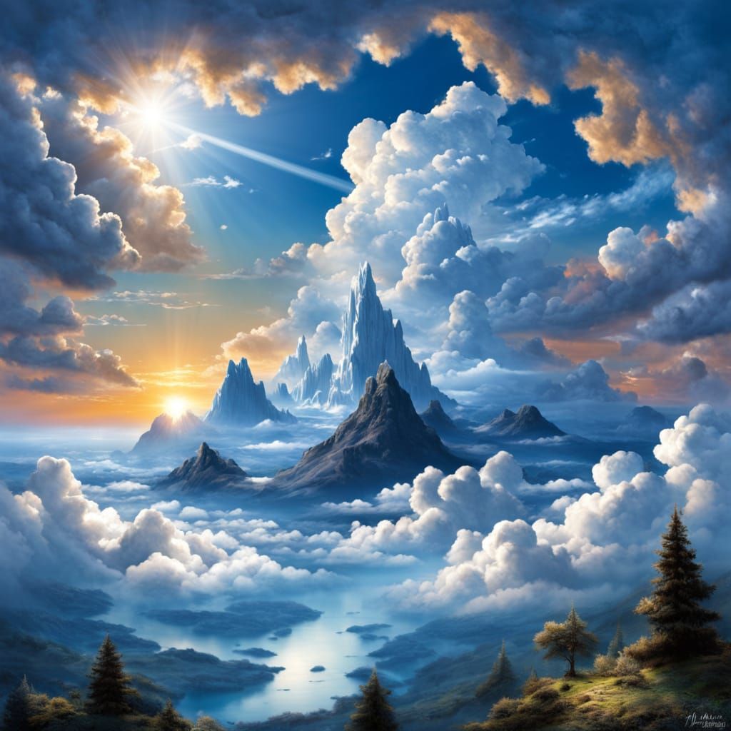 Wonderful World: Blue Skies and Clouds