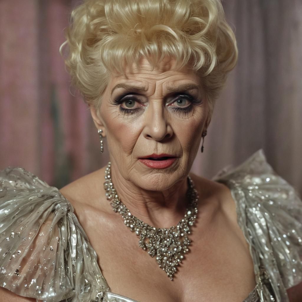 Elderly Transvestite as Courtesan: Cinematic Film Still