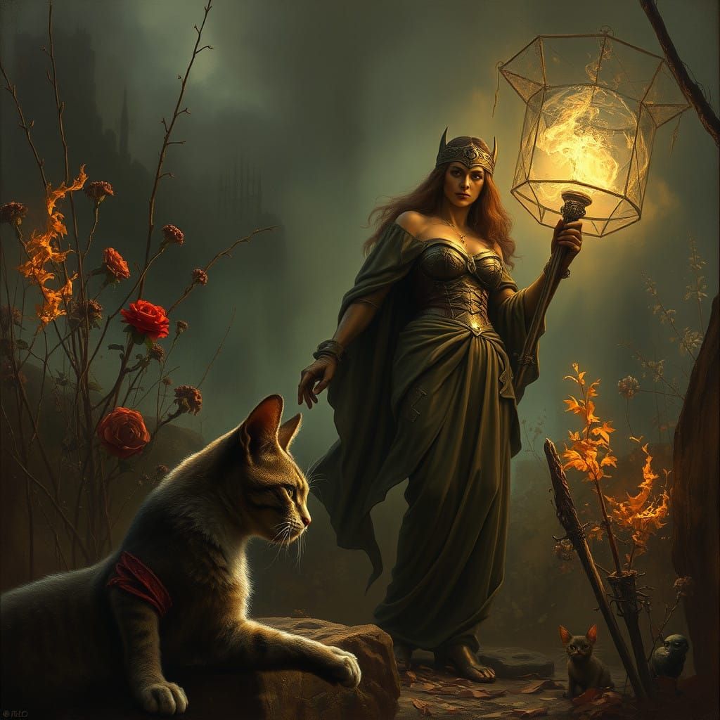 Wonder Woman Battles Dark Forces in a Haunted Garden