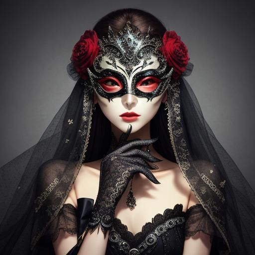 Masked Figure: Elegance, Mystery, and Hidden Beauty