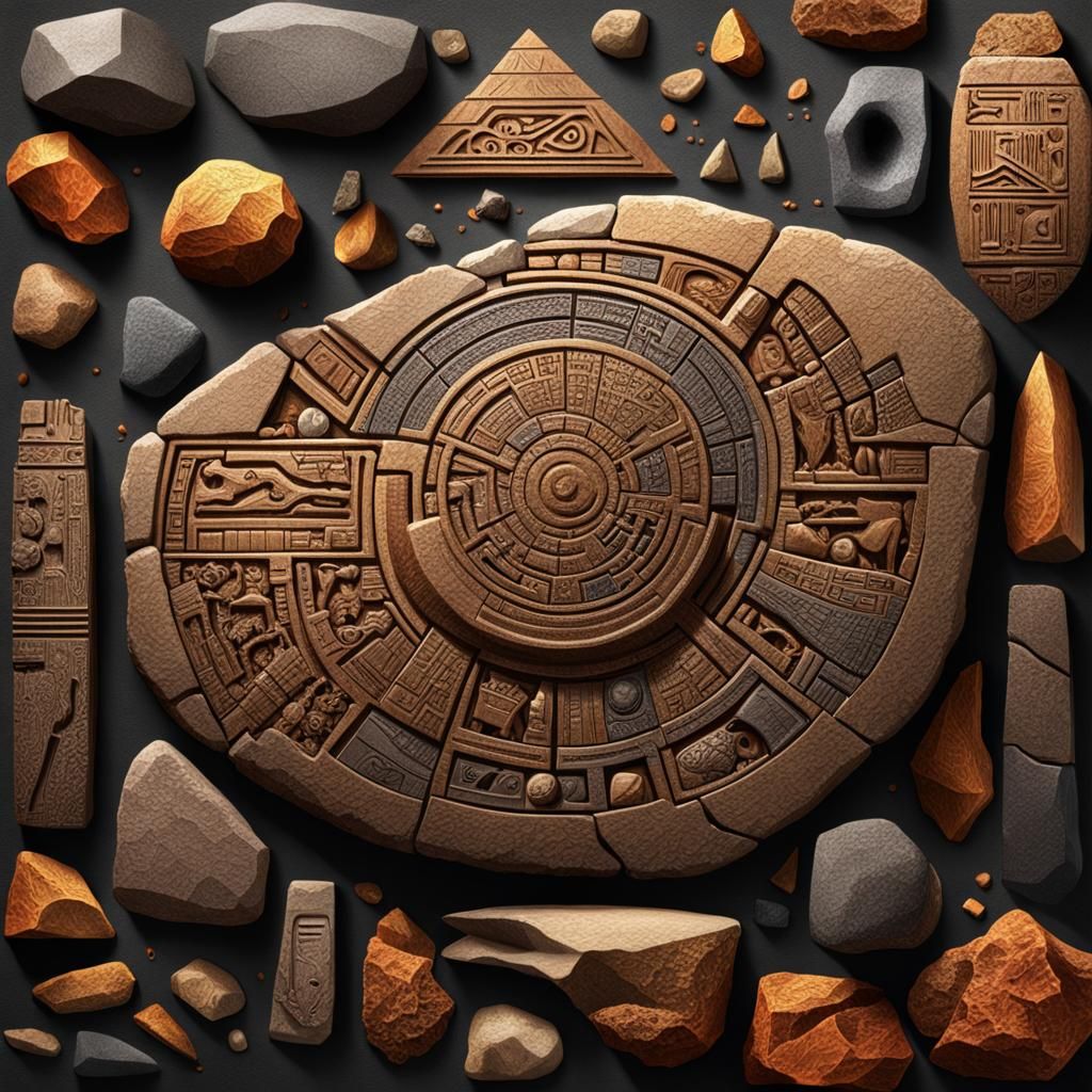 Human Technological Evolution: Fire, Stone Tools, Hieroglyph...