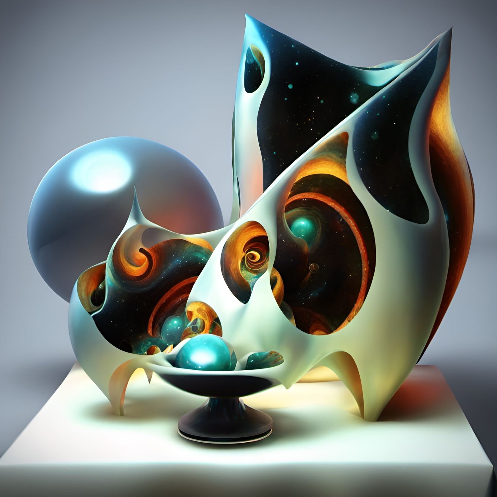 Abstract Fractal Art with Eldritch Light