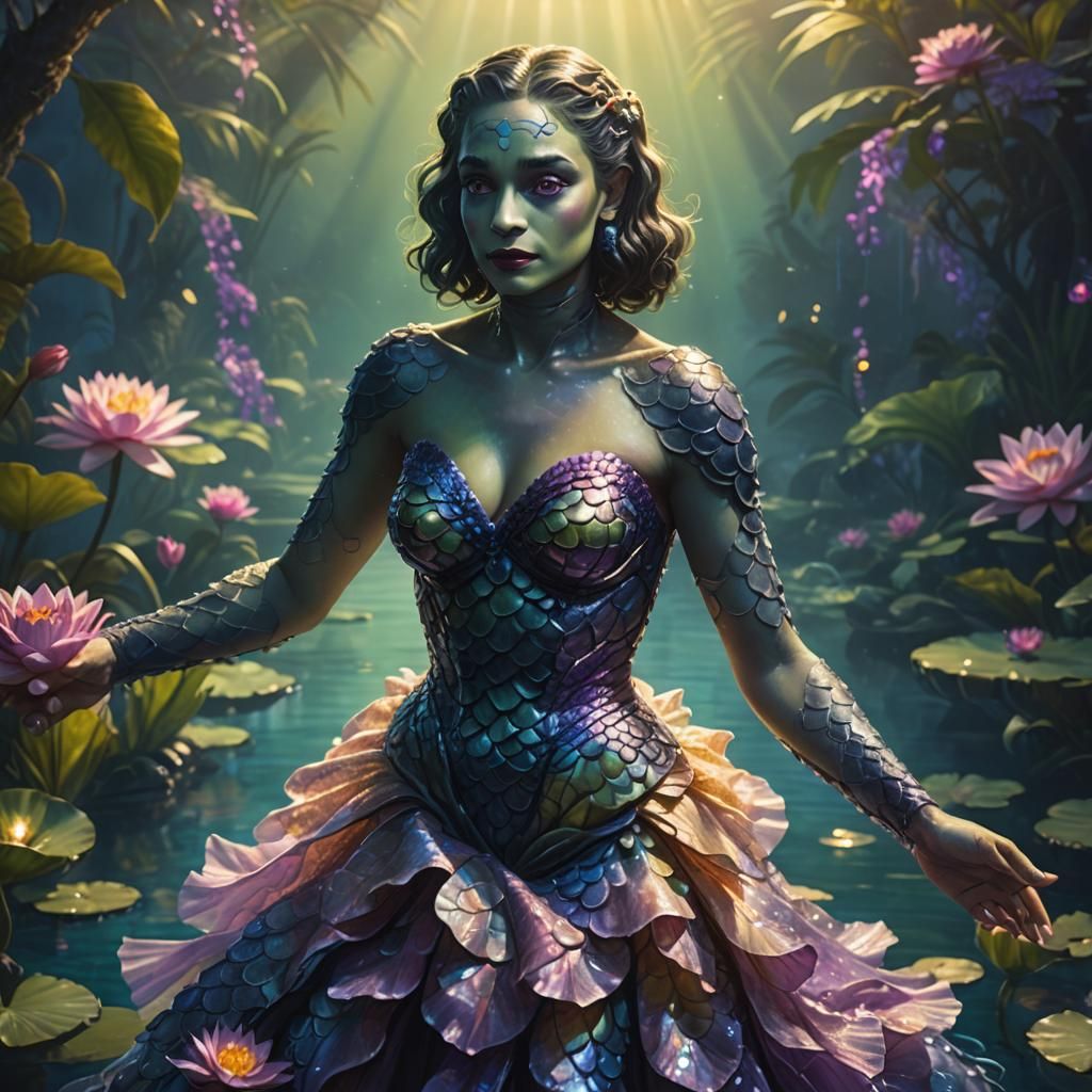 Creature from the Black Lagoon at Prom in Fantasy Art