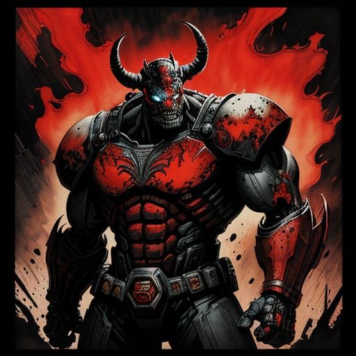 Robot Beast Fight in Comic Book Style