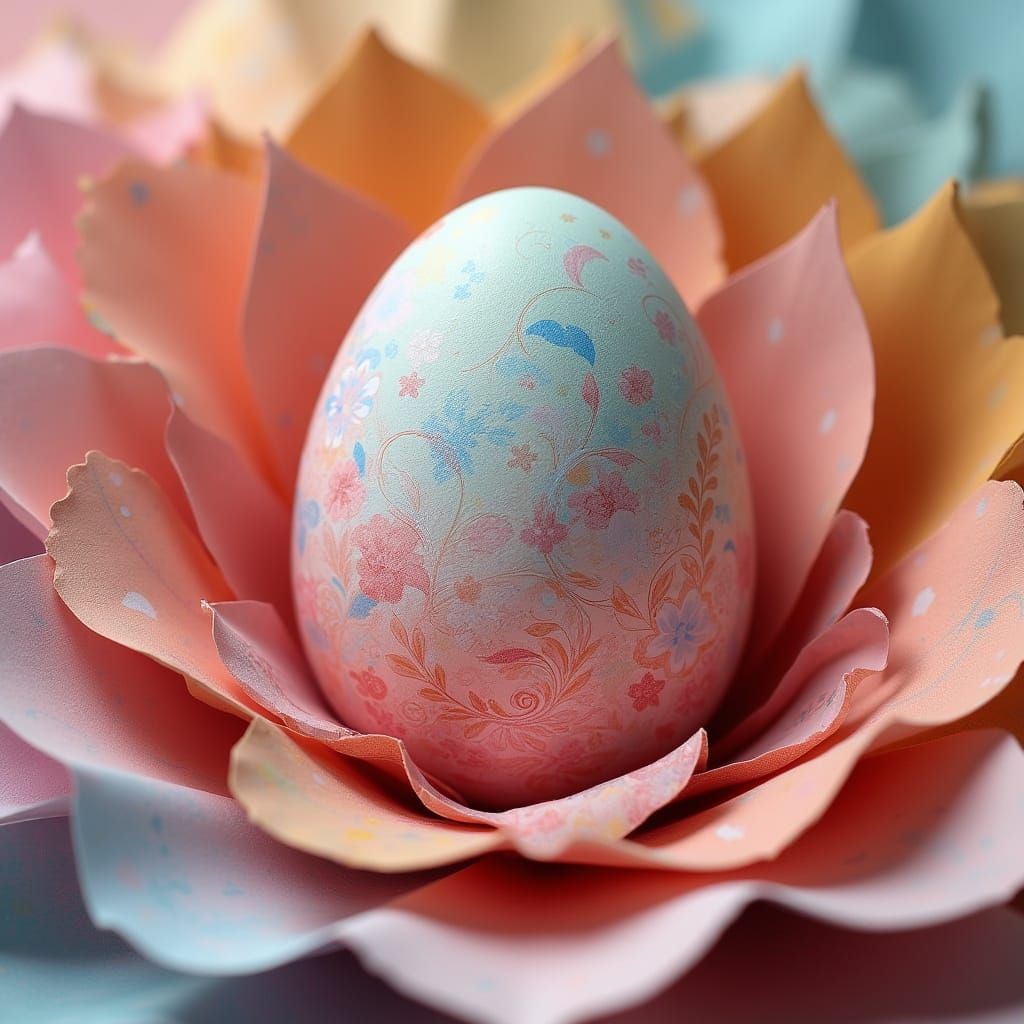 Whimsical Easter Egg in Soft Focus