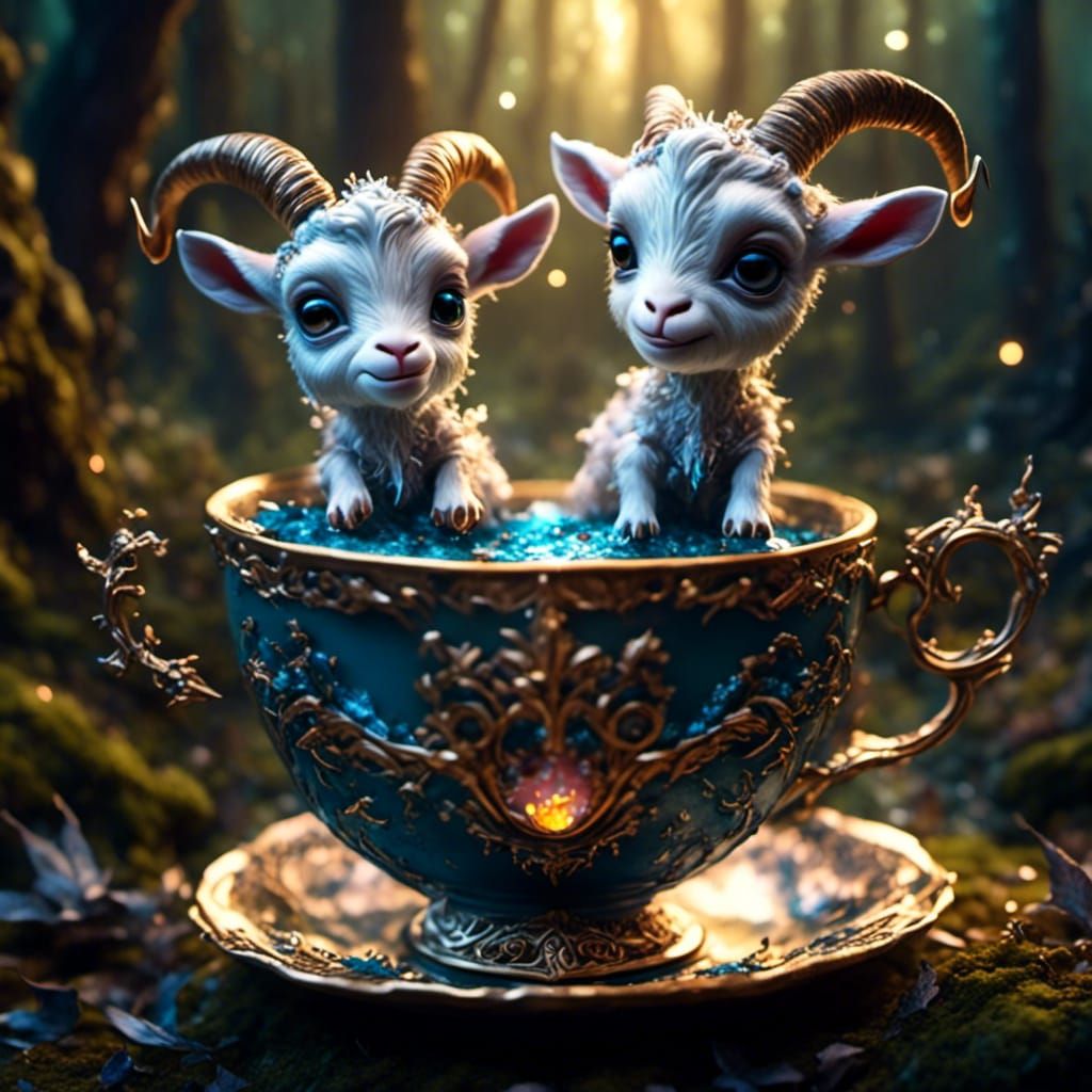 Goats in a cup