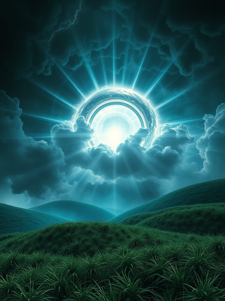 Celestial Sphere Explodes in Fiery Heavens