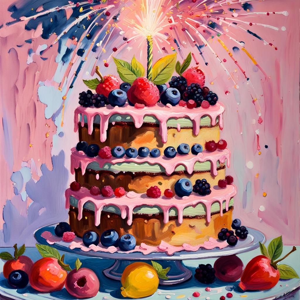 A scrumptious 3 layer cake