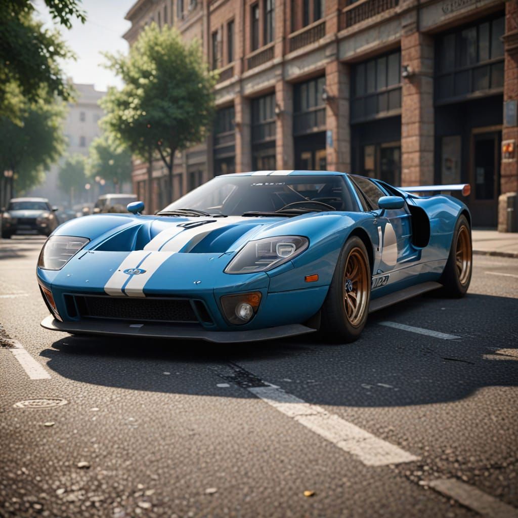 Ford GT40 in 3D Cinematic Style