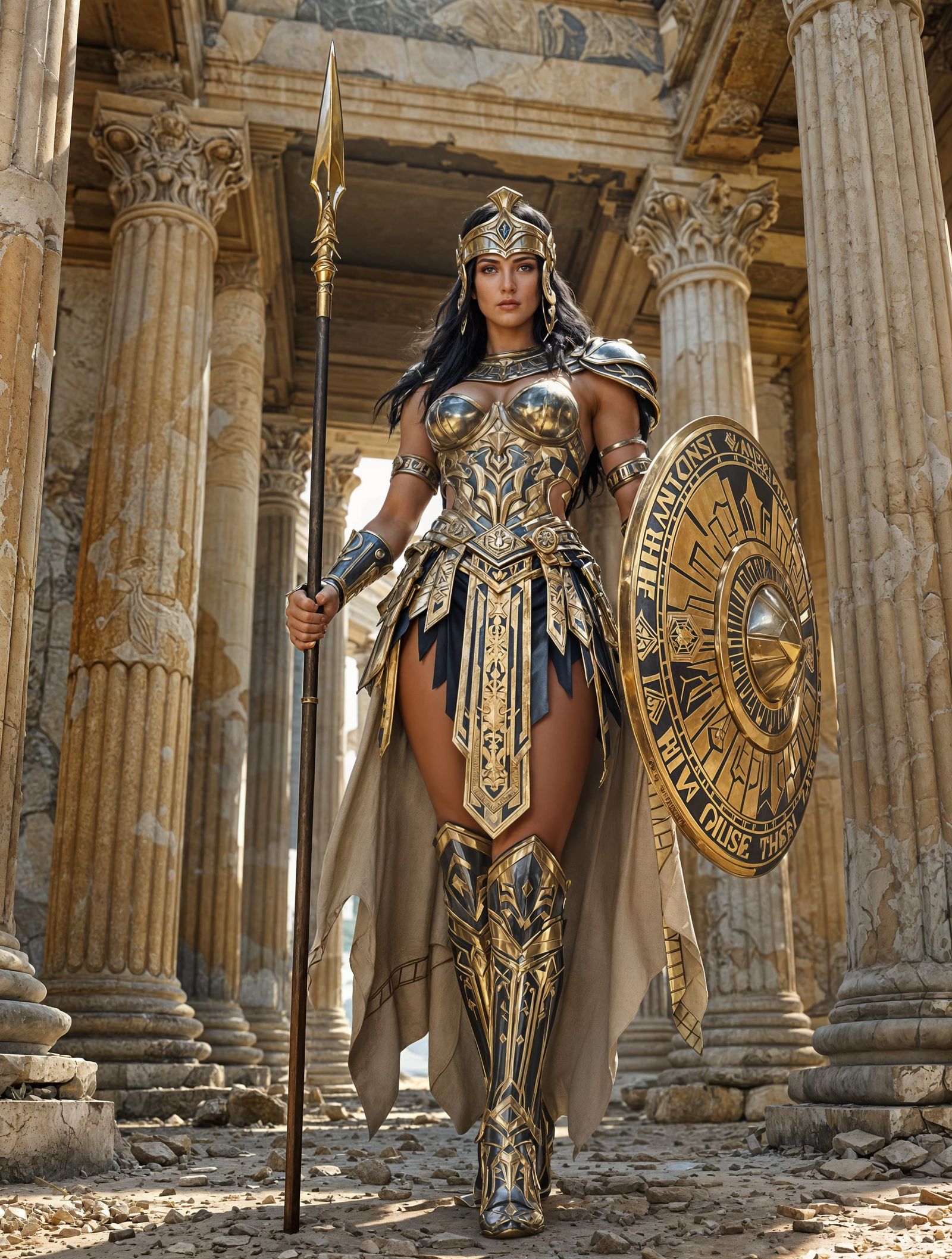 Ethereal Goddess of Wisdom and War