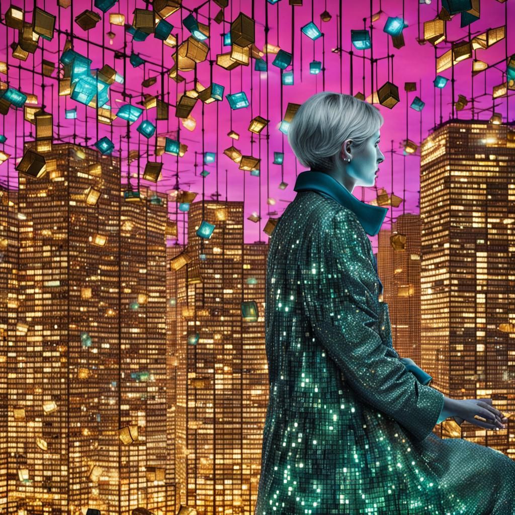 Tokyo Cryptologist Battles Code in a Matte Painting