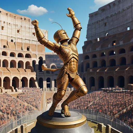 When It's The Statue's Turn To Start The Wave