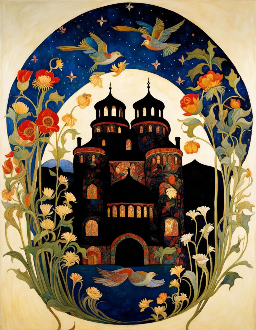 AI Interpretation of Phoebe Anna Traquair Style