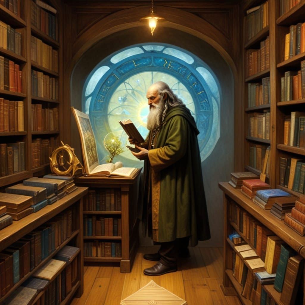 Spring Equinox in Thick Oil Patina Style