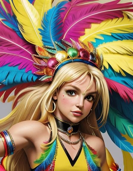 Britney Spears in Rio carnival