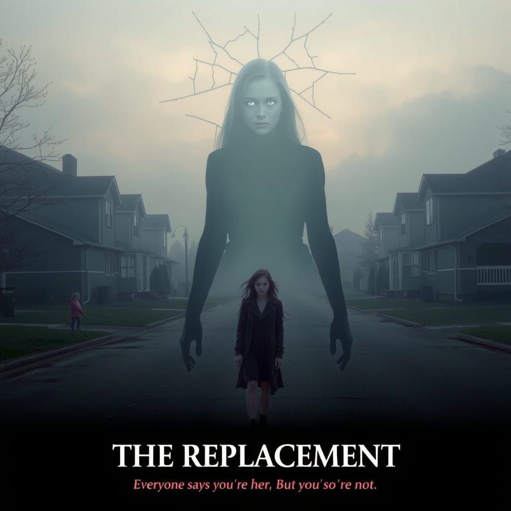 Eerie Horror Movie Poster: The Replacement