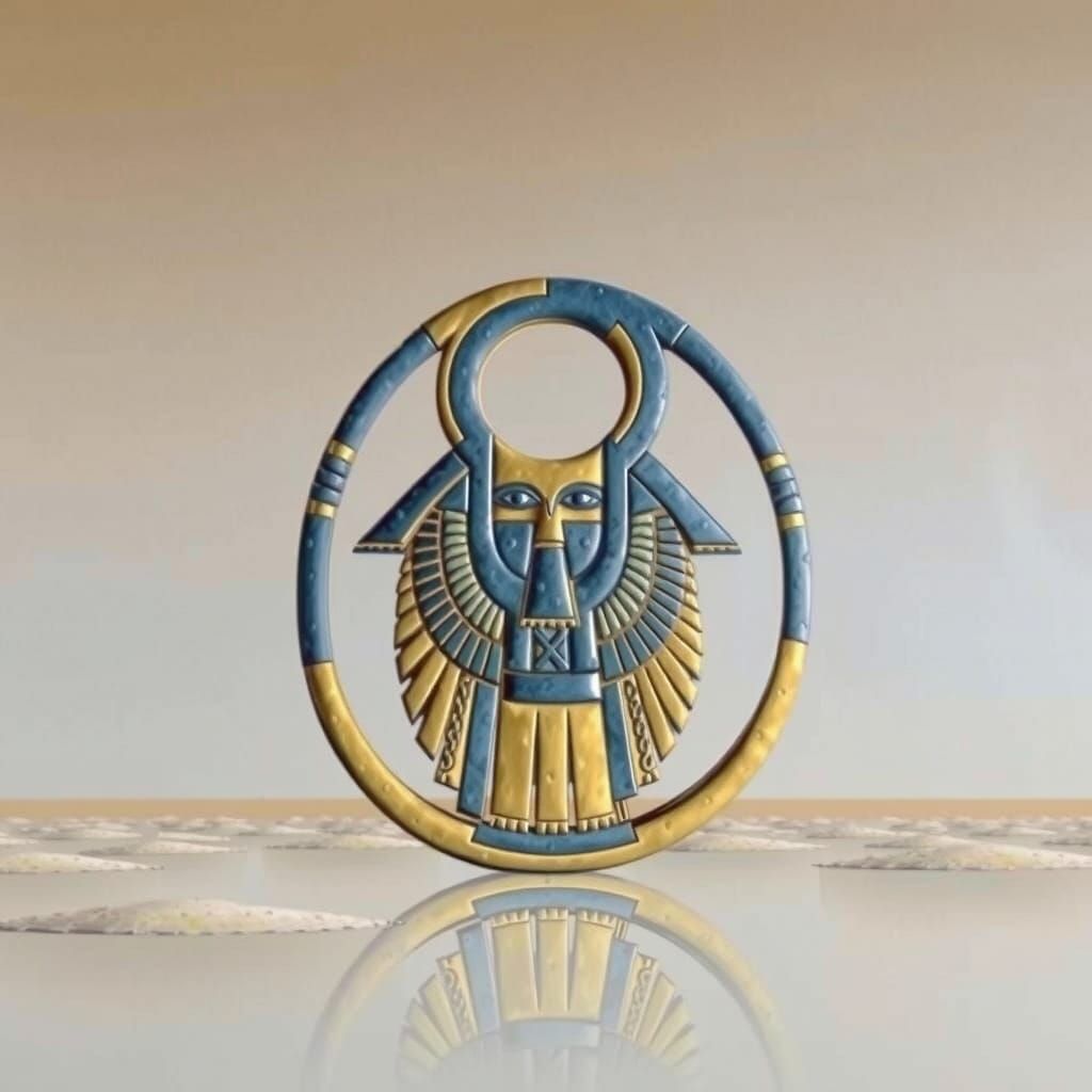 Egyptian Woman Symbolizing Resurrection in Paradise, in Egyp...