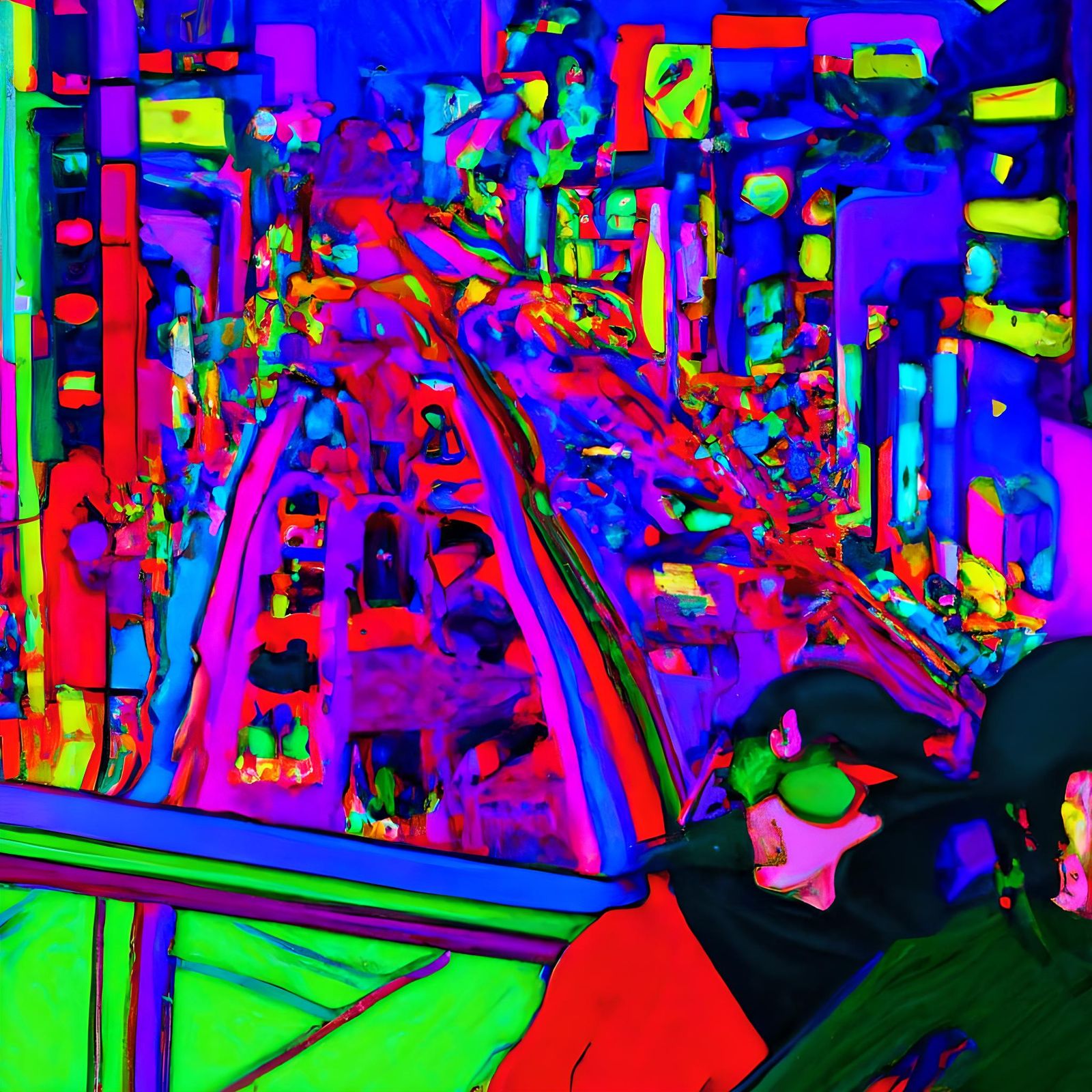 Neo Tokyo Youth in Hyperrealistic Art Deco Style
