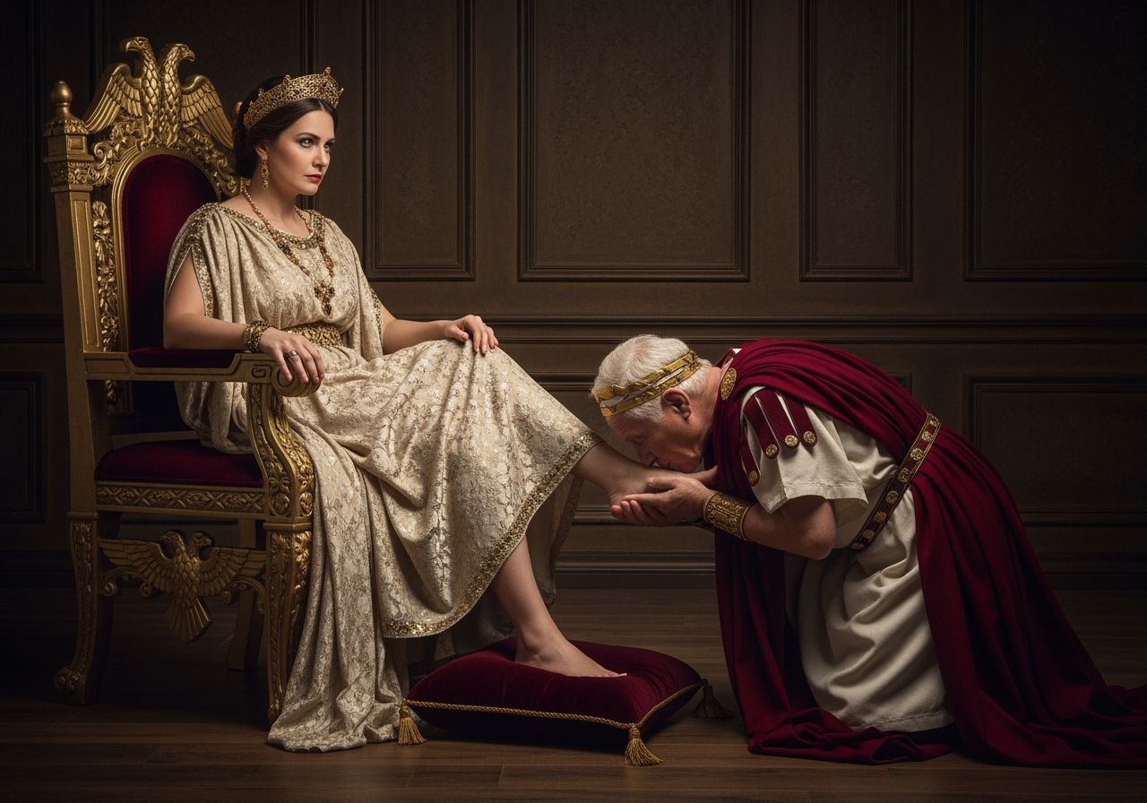 Roman Empress Receives Homage in Photorealistic Style