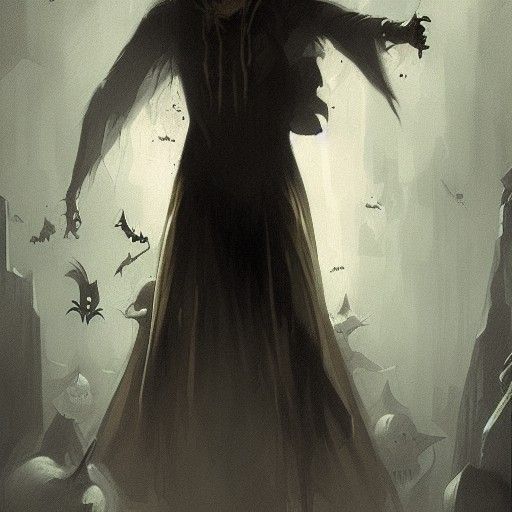 Sinister Trick or Treat, Greg Rutkowski Style