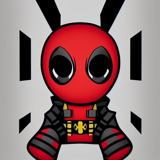 Deadpool Pop Art Screen Print in 8K