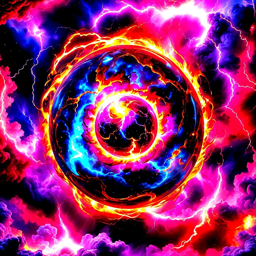 Cosmic Orb of Fire and Electricity