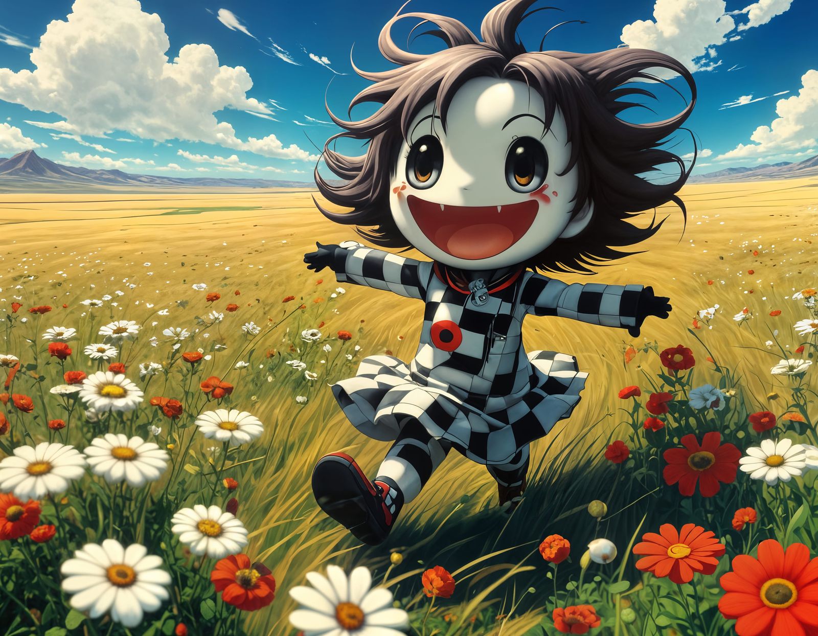 Anime Plains Landscape in Detailed Matte Painting