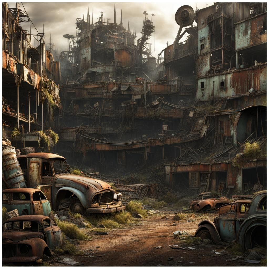 Post apocalyptic junkyard (B)