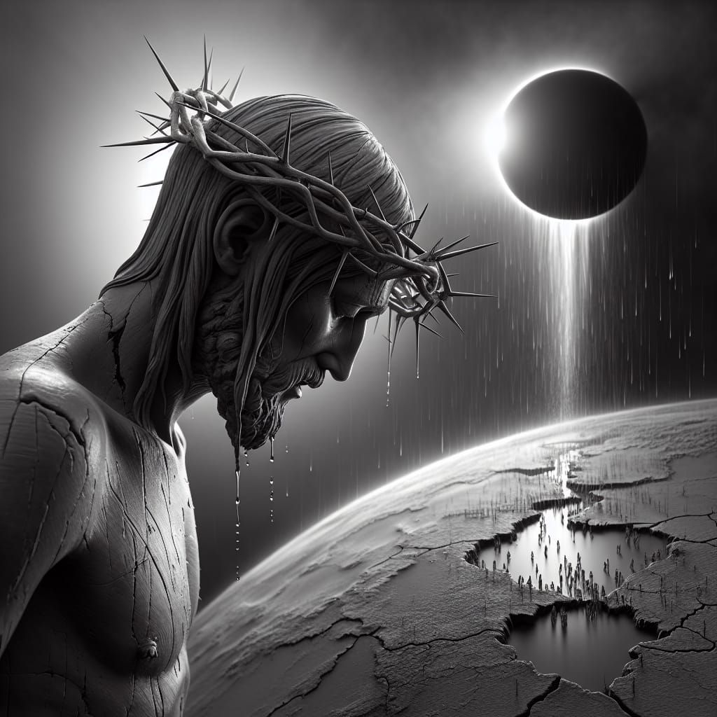 Religious Figure's Sacrifice During Solar Eclipse