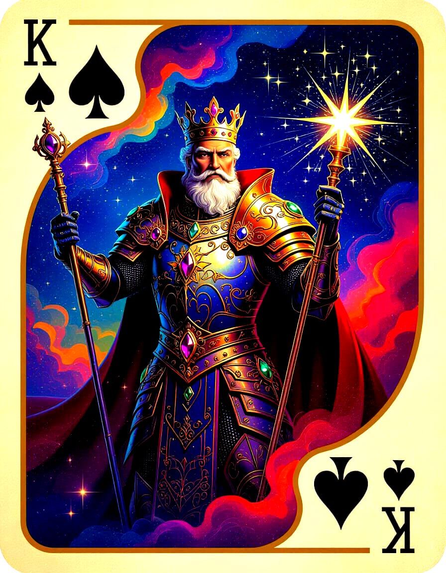 Celestial King of Diamonds Cosmic Tapestry