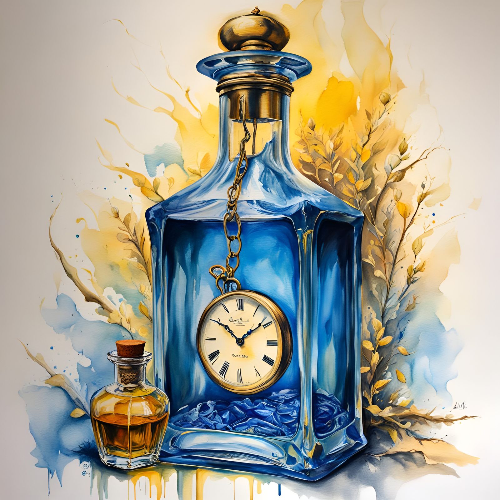 Surreal Time in a Bottle: Post-Impressionistic Fantasy