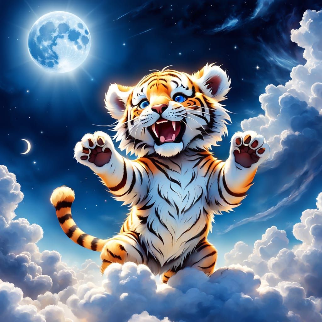 Celestial Tiger Cub in Soft Focus