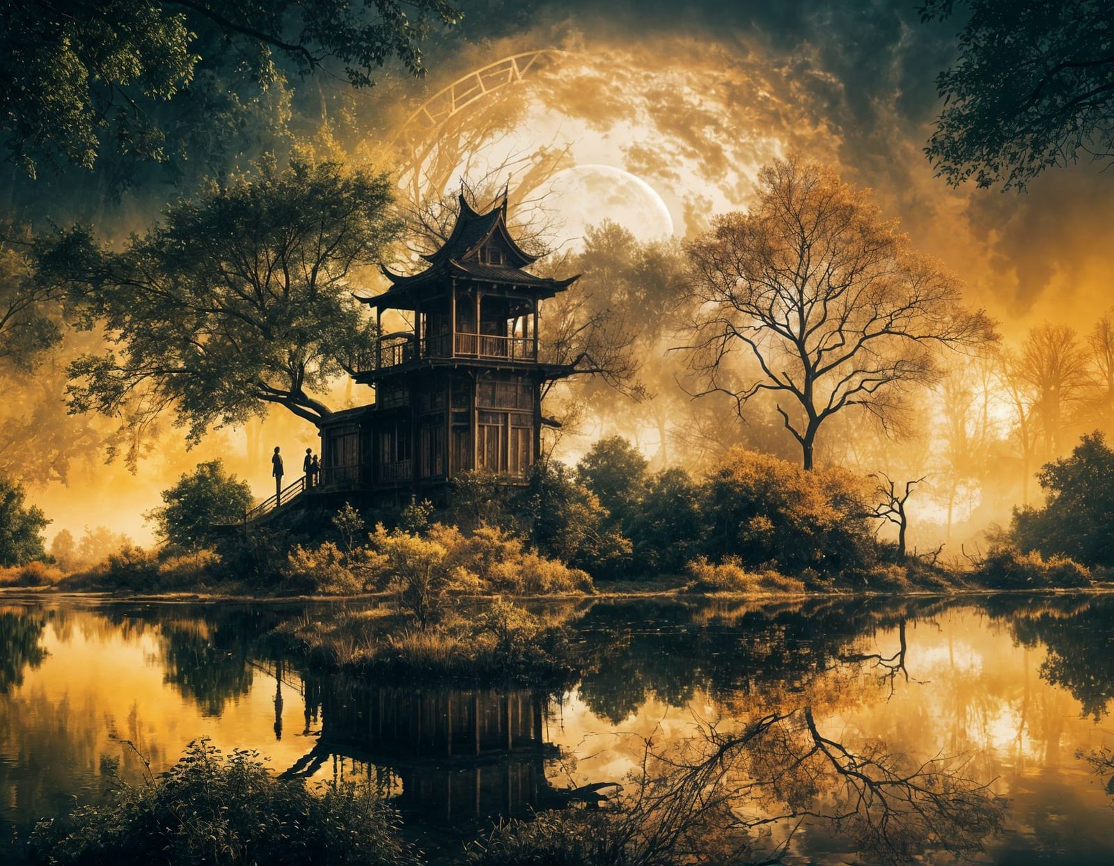 Golden Goddess of Whirling Fog and Water